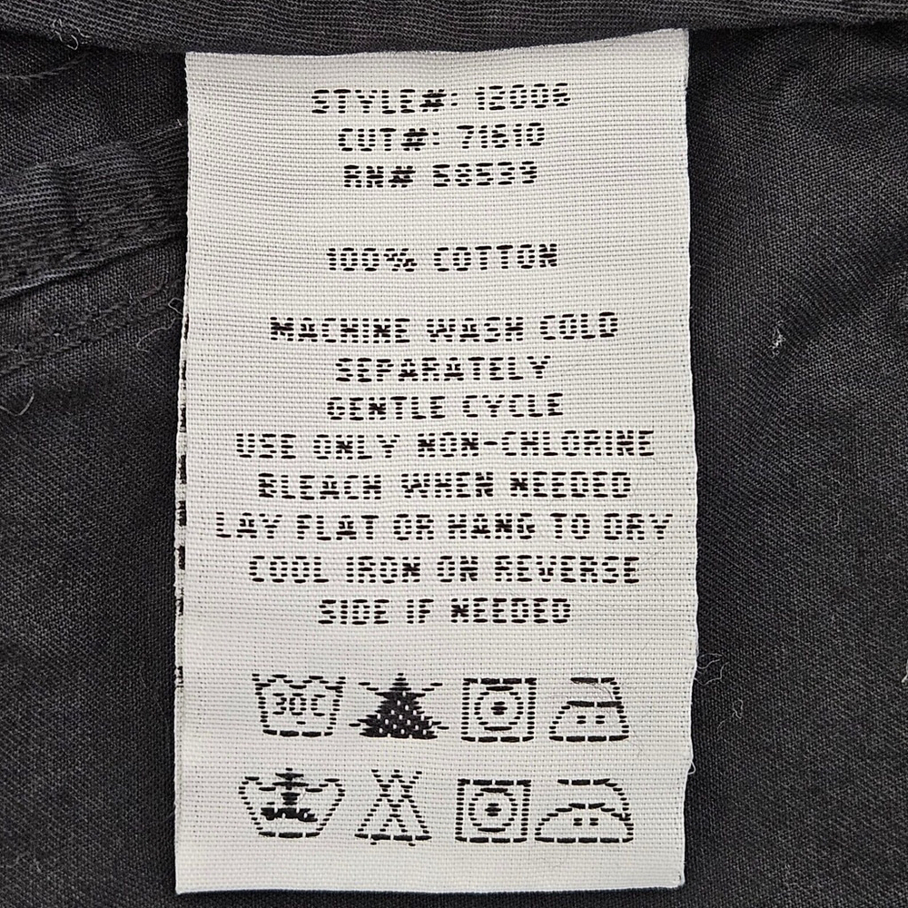 Kut From The Kloth Small Light Button Up Jacket Bat Wing Draw Cord Waist Black - Picture 4 of 16